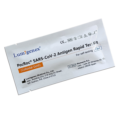 Kit de teste rápido de antígeno Covid19 para autoteste certificado pela CE