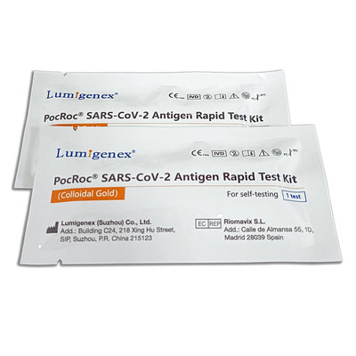 Kit de teste rápido de antígeno SARS-CoV-2 para autoteste com certificação CE